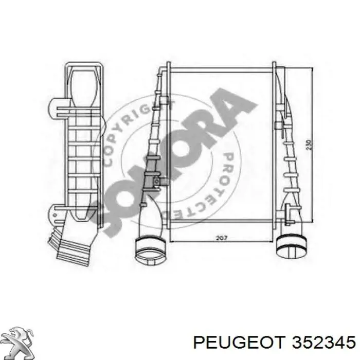 352345 Peugeot/Citroen сайлентблок переднього нижнього важеля