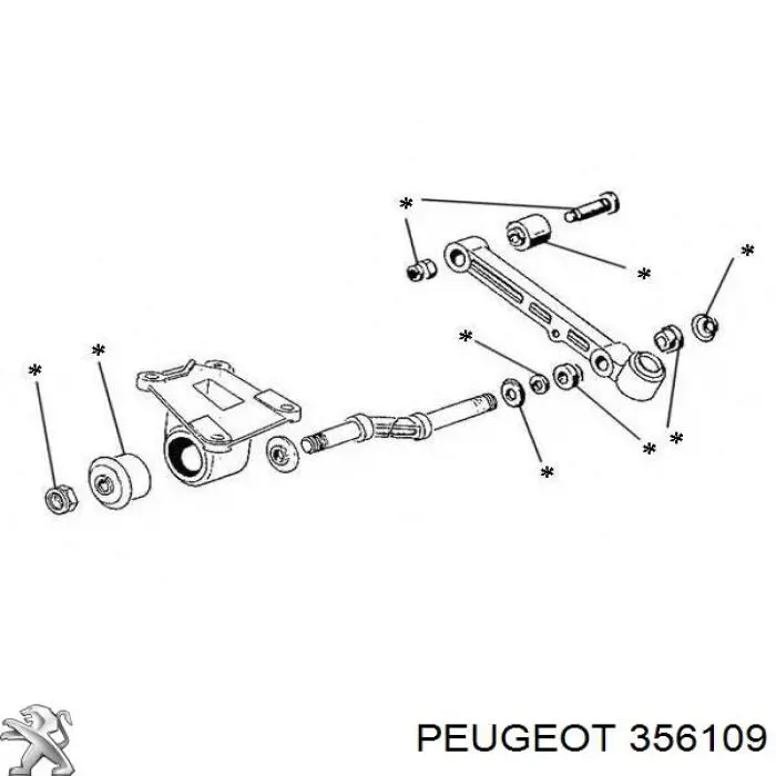 Купити 356109 Peugeot/Citroen Сайлентблок передньої підвіски