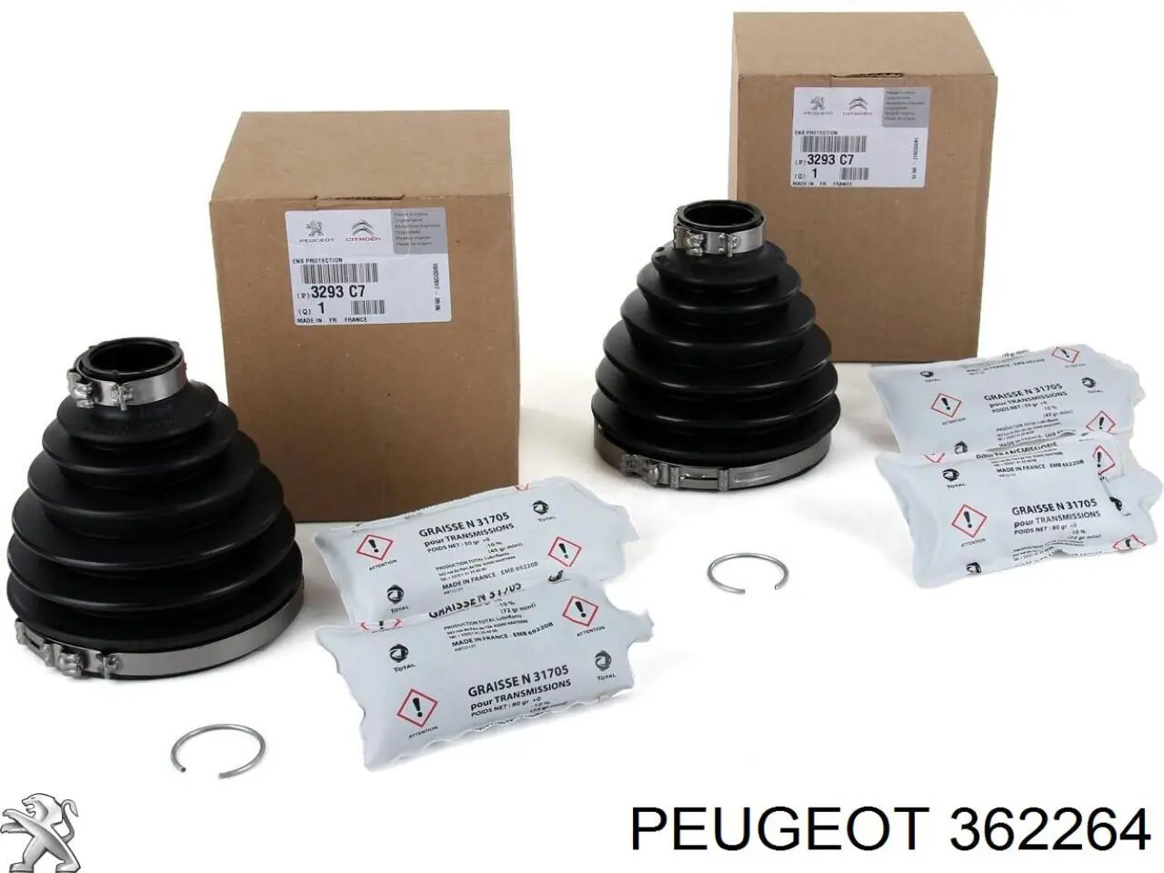 Купити 362264 Peugeot/Citroen Болт кріплення передньої кульової опори до цапфи