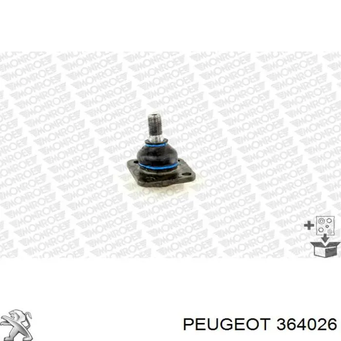 Кульова опора, верхня Peugeot/Citroen 364026 ціна, від 11.86 USD