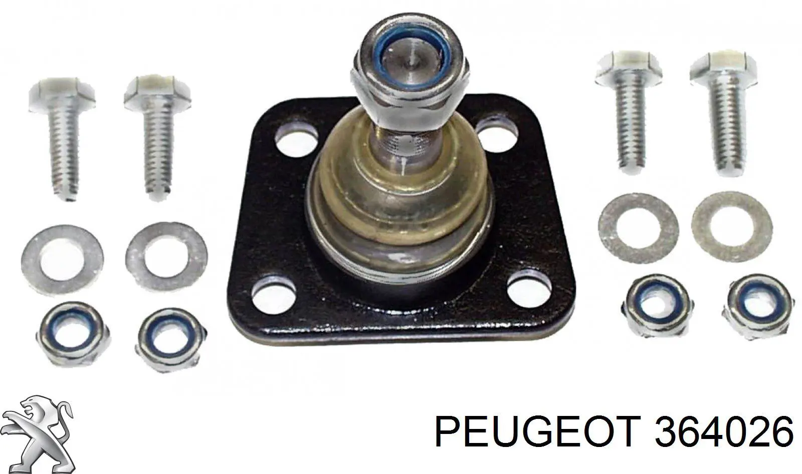 364026 Peugeot/Citroen Кульова опора, верхня