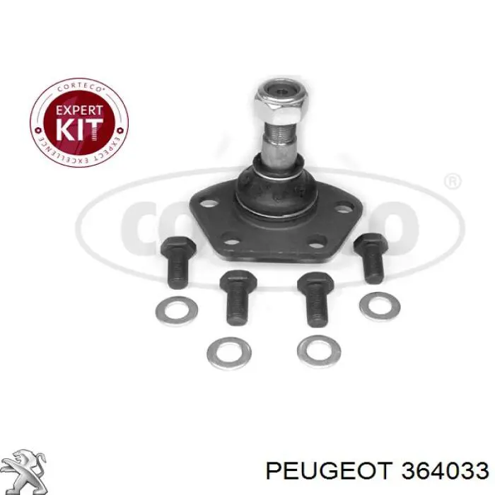 Кульова опора, нижня 364033 Peugeot/Citroen