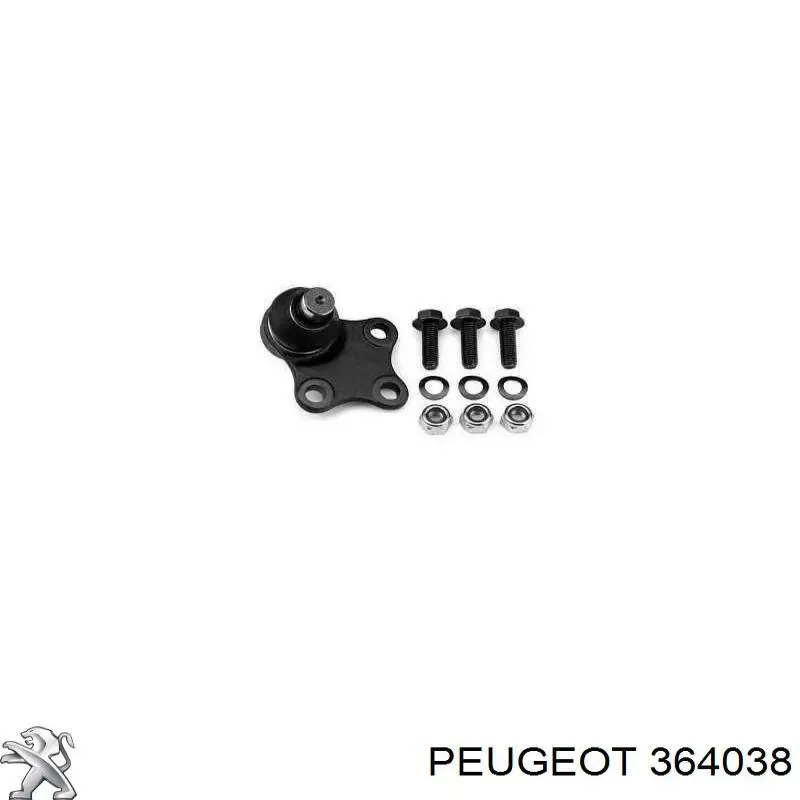 Кульова опора, нижня 364038 Peugeot/Citroen
