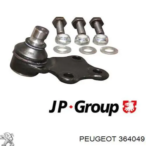 Кульова опора, нижня Peugeot/Citroen 364049 ціна, від 9.27 USD