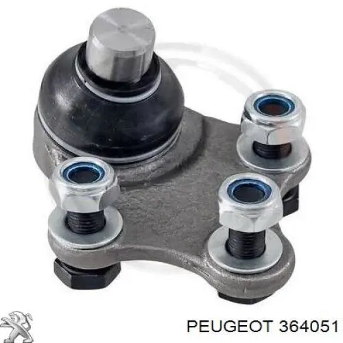 Купити 364051 Peugeot/Citroen Кульова опора, нижня