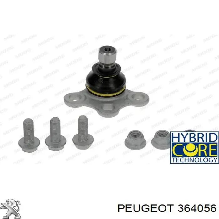 Купити 364056 Peugeot/Citroen Кульова опора, нижня