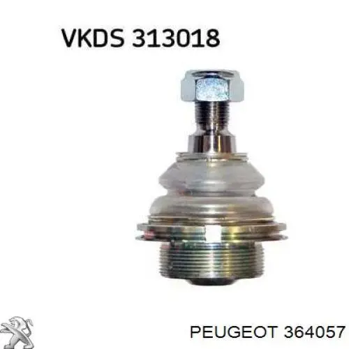 Кульова опора, верхня Peugeot/Citroen 364057 ціна, від 13.64 USD