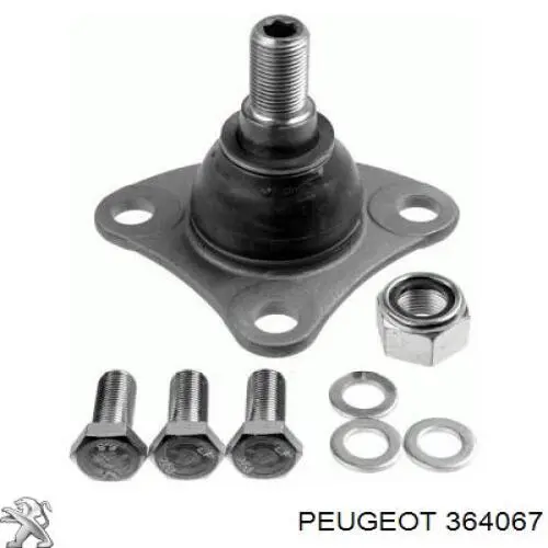 364067 Peugeot/Citroen Кульові на авто