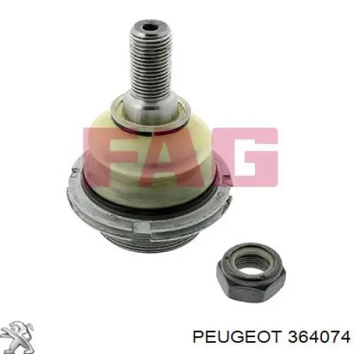 Кульова опора, верхня 364074 Peugeot/Citroen