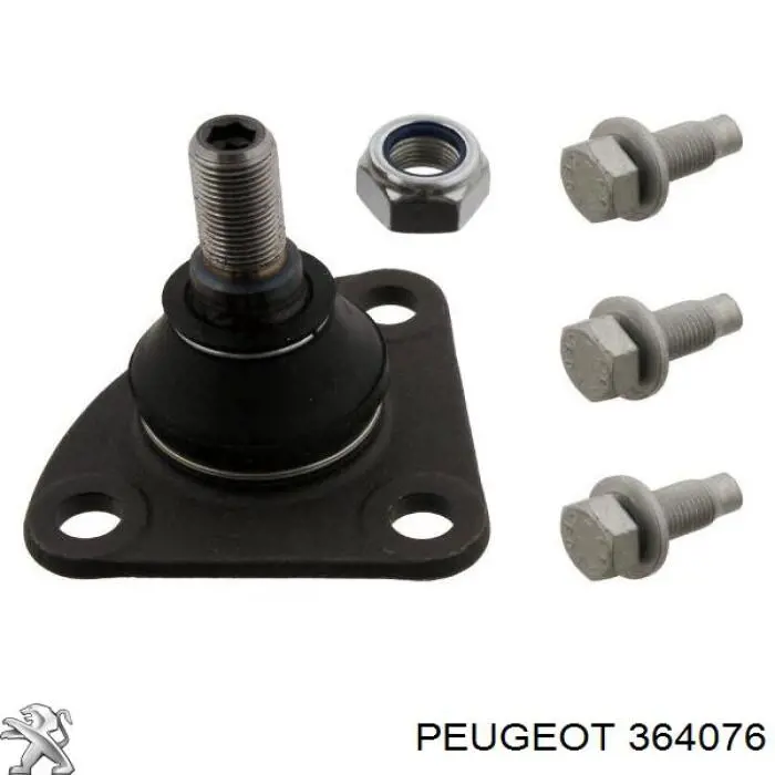 Кульова опора, нижня Peugeot/Citroen 364076 ціна, від 15.48 USD