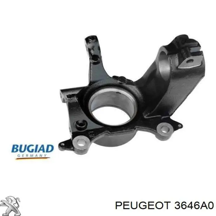 Купити 3646A0 Peugeot/Citroen Цапфа - поворотний кулак передній, лівий