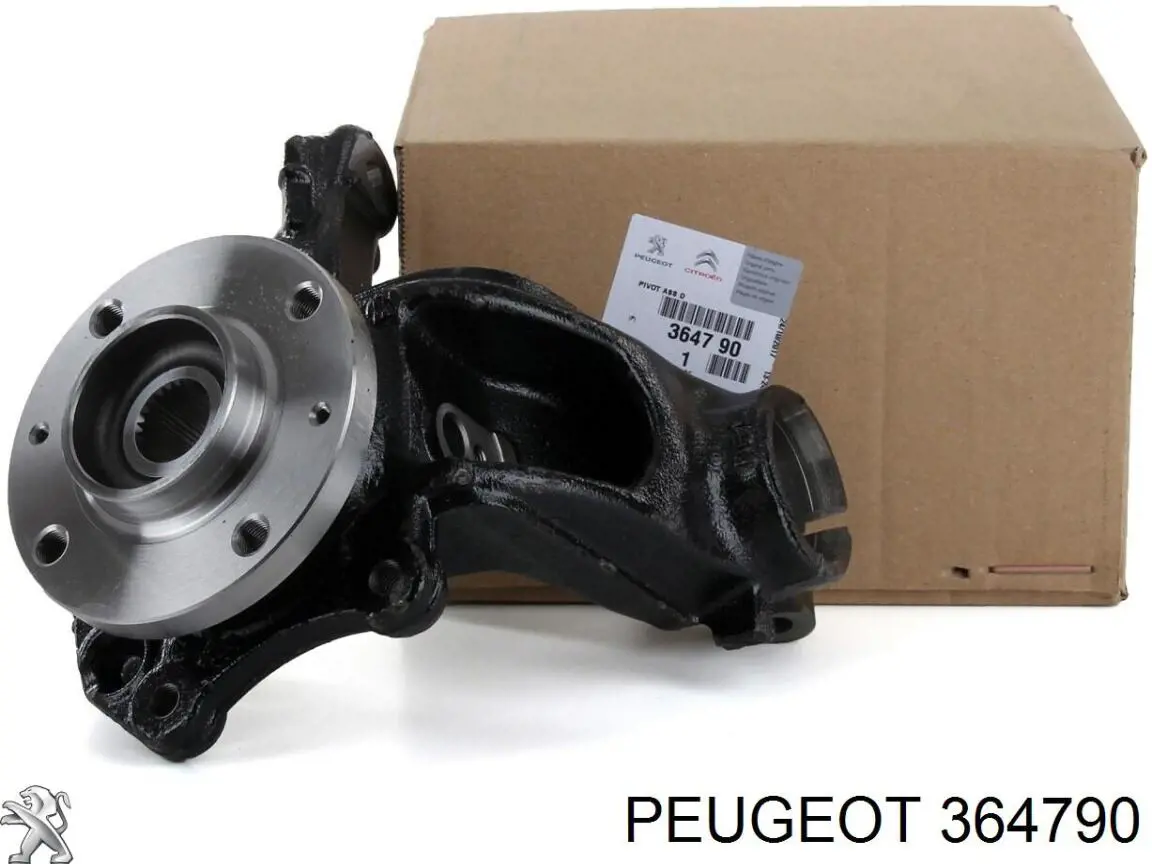 364790 Peugeot/Citroen Цапфа - поворотний кулак передній, правий