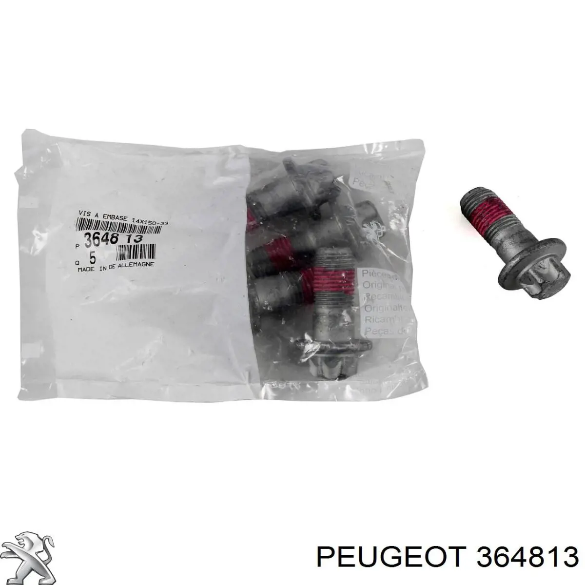 Купити 364813 Peugeot/Citroen Болт/гайка кріплення
