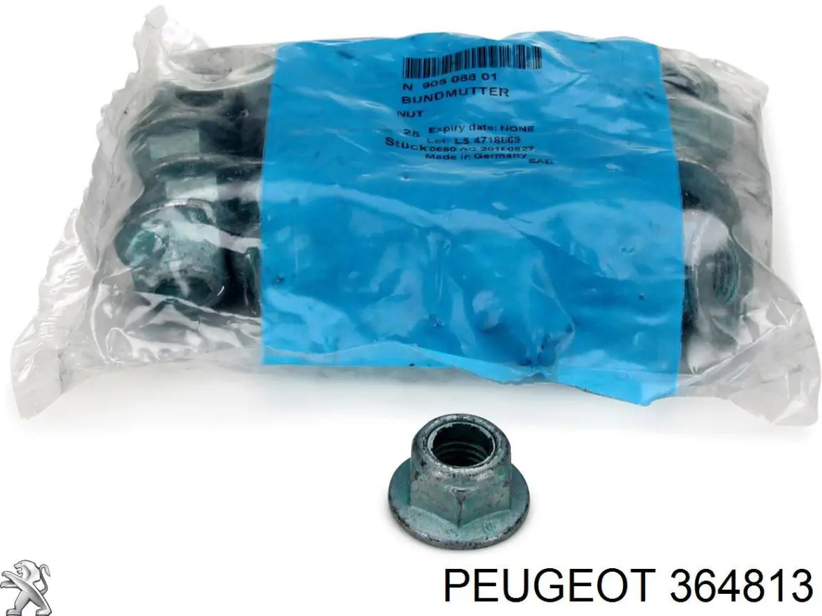 Болт/гайка кріплення Peugeot/Citroen 364813 ціна, від 1.79 USD