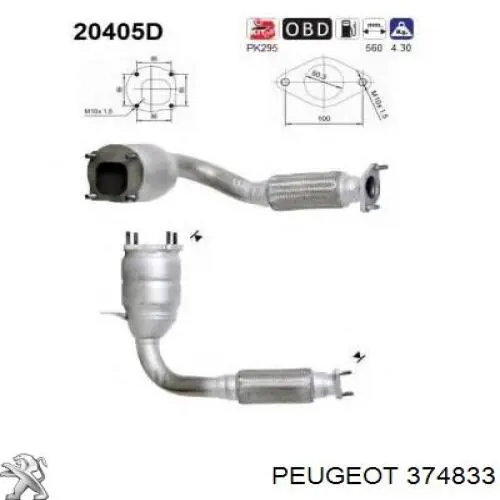 Купити 374833 Peugeot/Citroen Підшипник ступиці колеса