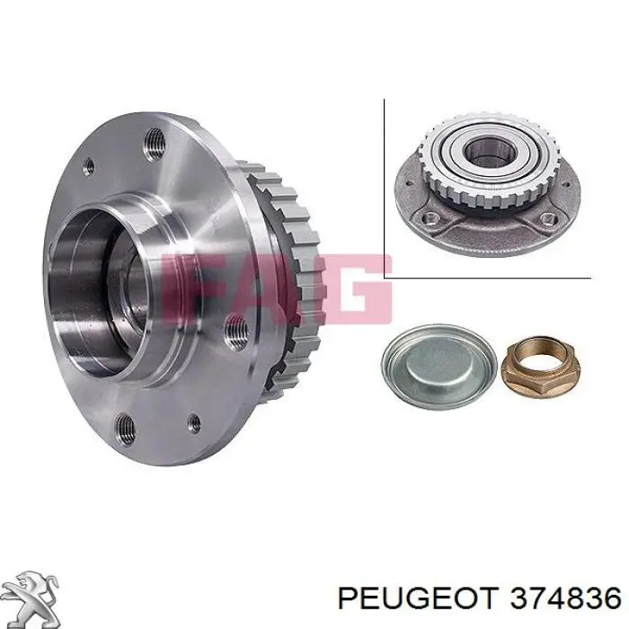 Маточини задніх коліс Peugeot/Citroen 374836 ціна, від 30.88 USD