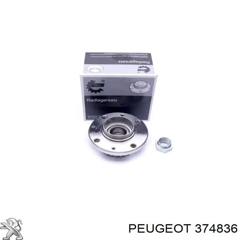 Задня маточина 374836 Peugeot/Citroen