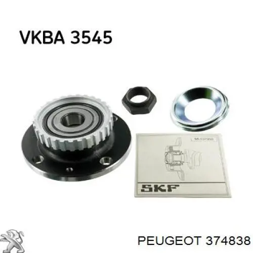 Купити 374838 Peugeot/Citroen Підшипник задньої ступиці