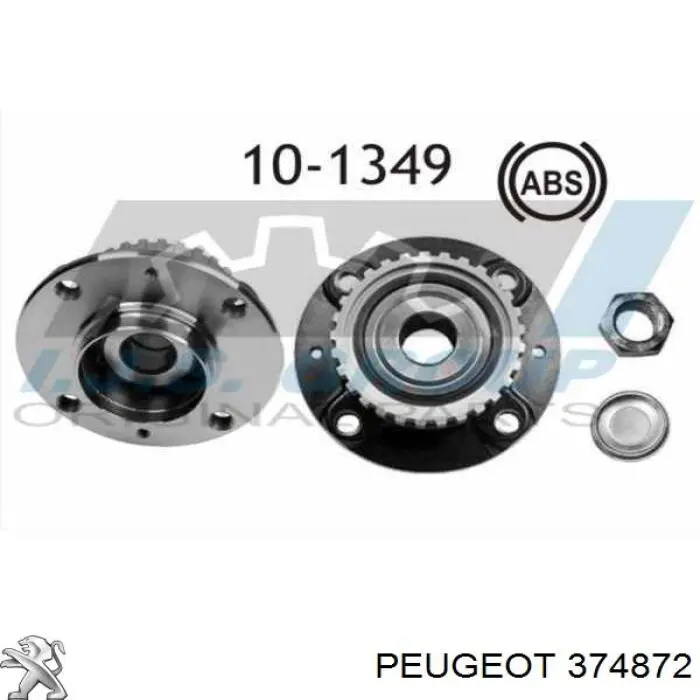Підшипник маточини задньої Peugeot/Citroen 374872 ціна, від 48.94 USD