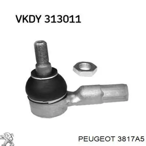 Наконечник рульовий Peugeot/Citroen 3817A5 ціна, від 7.19 USD