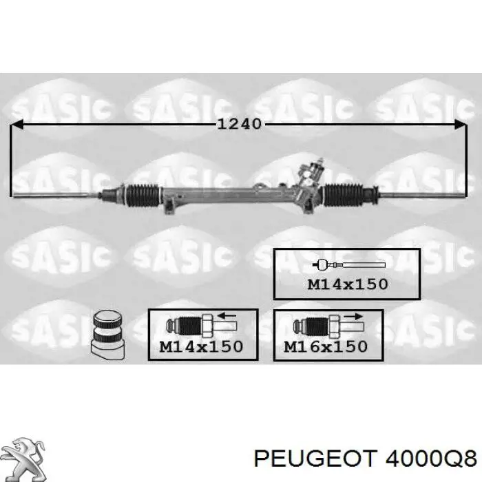 Рульова рейка на Peugeot 605 6В