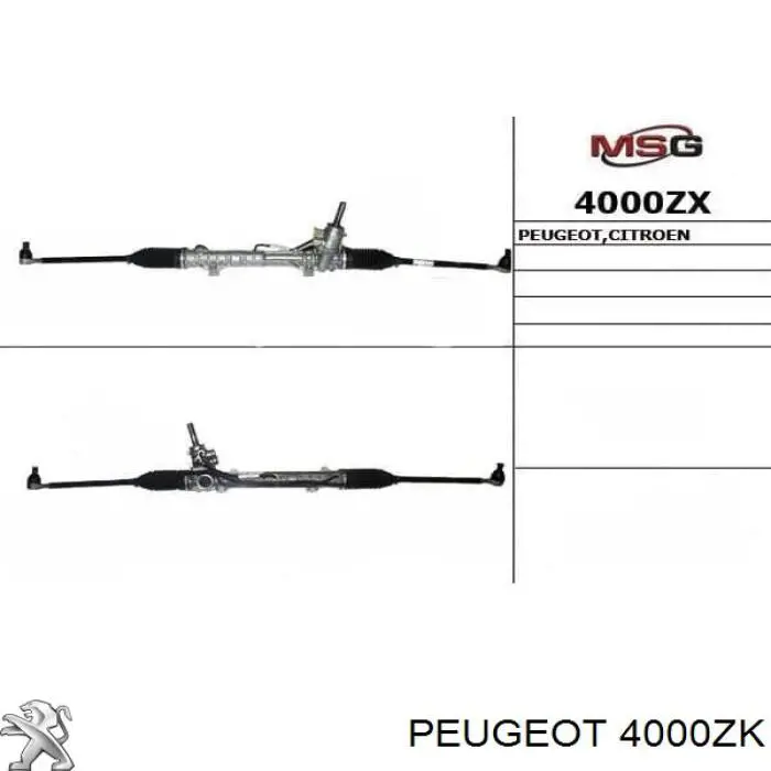 Купити 4000ZK Peugeot/Citroen Рульова рейка