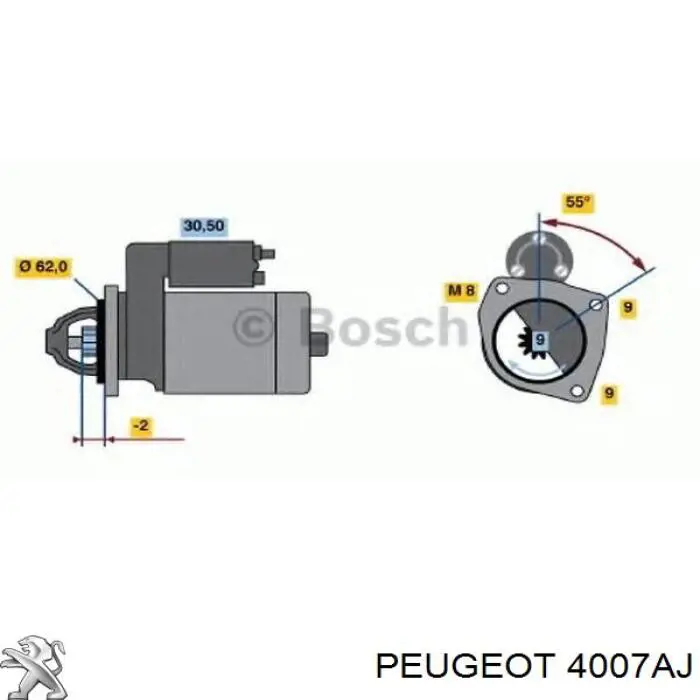 4007AJ Peugeot/Citroen Насос гідропідсилювача