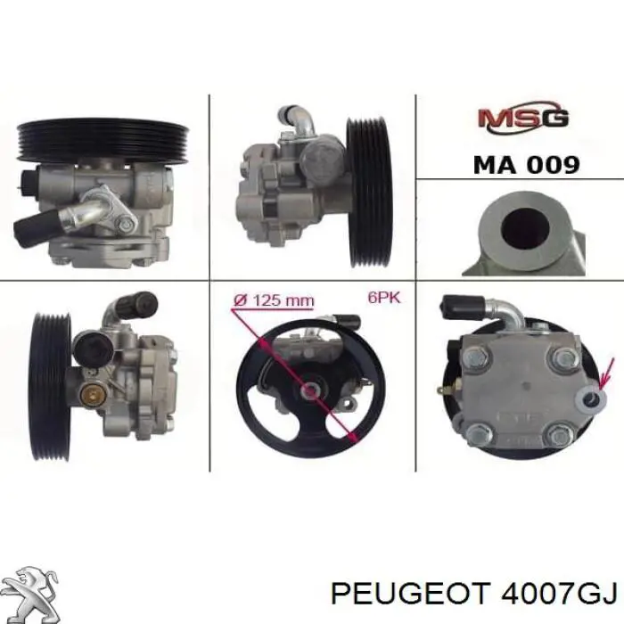 Насос ГУР CI305R MSG
