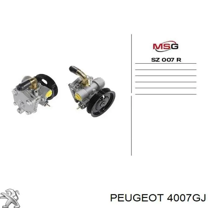CI305R MSG Насос гідропідсилювача