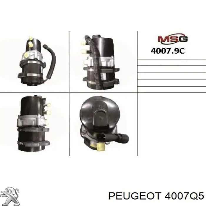 000040079C Peugeot/Citroen Насос гідропідсилювача