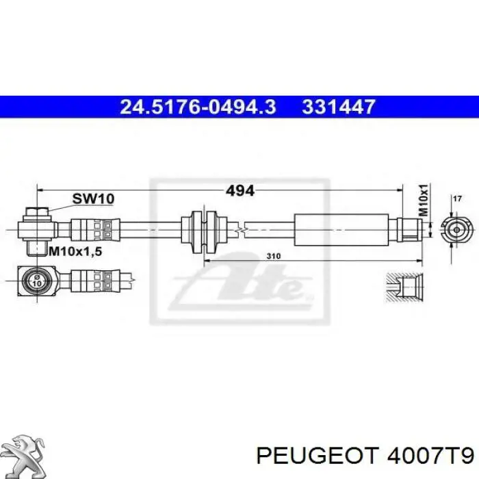 Купити 9608859080 Peugeot/Citroen Насос гідравліки
