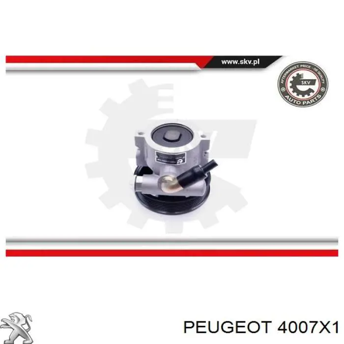 4007Q1 Peugeot/Citroen насос гідропідсилювача керма (гпк)