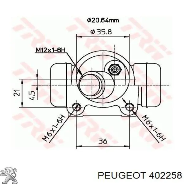  Peugeot/Citroen 402258 ціна, від 6.33 USD