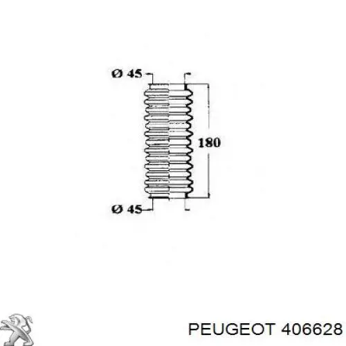 Пильник рульового механізму/рейки, правий Peugeot/Citroen 406628 ціна, від 6.72 USD