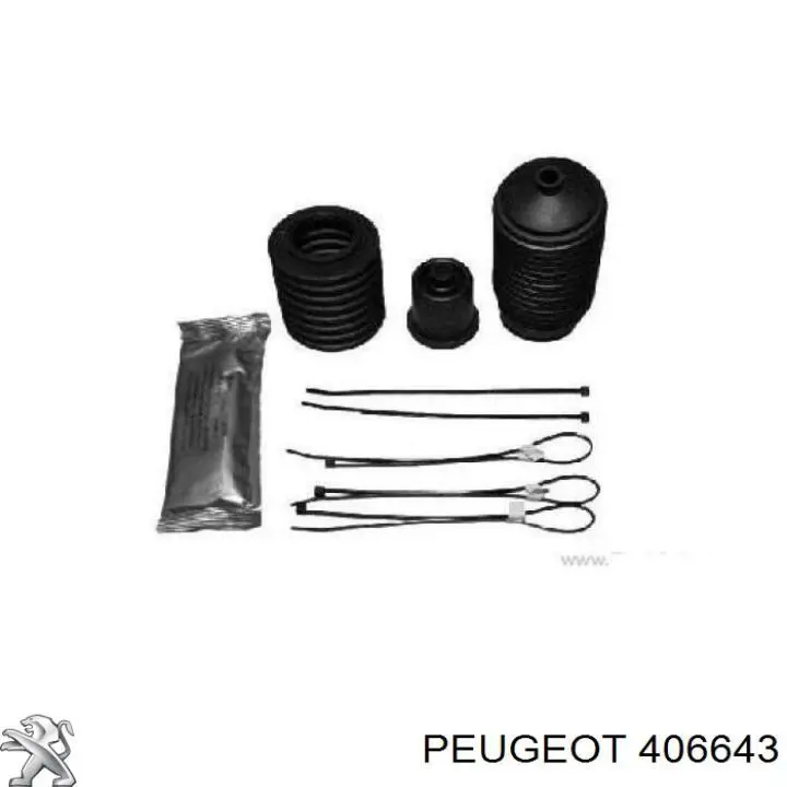 406643 Peugeot/Citroen пильник рульового механізму/рейки, лівий
