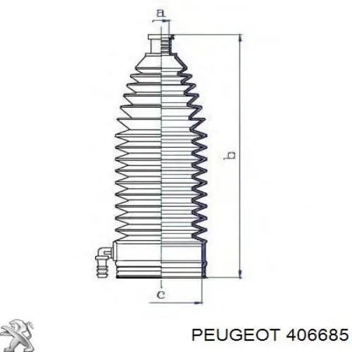 Купити 406685 Peugeot/Citroen Пильник тяги
