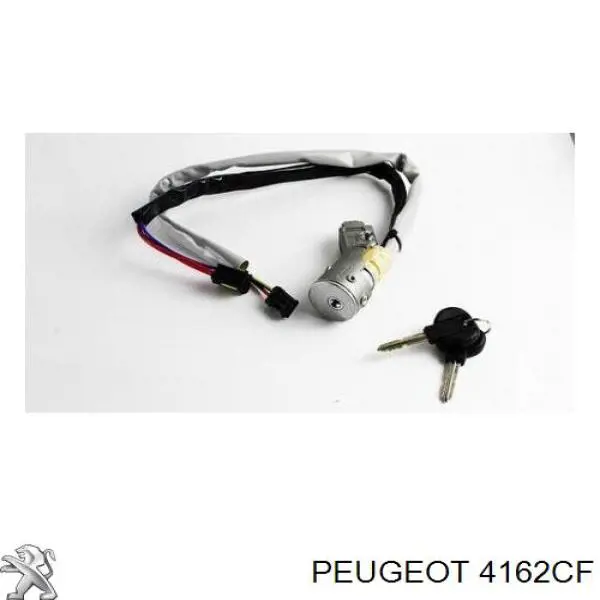 00004162CF Peugeot/Citroen замок дверей і запалювання з ключами, комплект