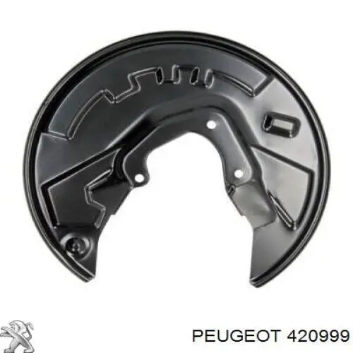 Захист гальмівного диска заднього, лівого 00004209C7 Peugeot/Citroen