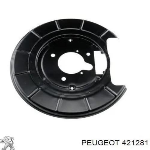 421281 Peugeot/Citroen Захист гальмівного диска заднього, правого