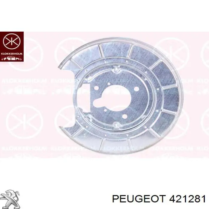 Захист гальмівного диска заднього, правого Peugeot/Citroen 421281 ціна, від 22.42 USD