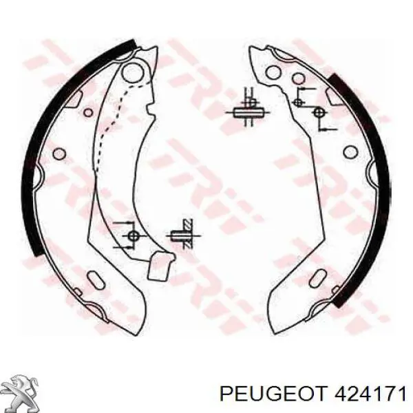 Колодки гальмові задні, барабанні 424171 Peugeot/Citroen