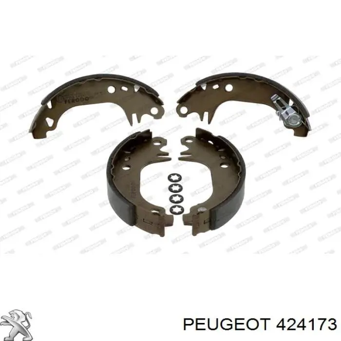 Купити 424173 Peugeot/Citroen Колодки гальмові задні, барабанні