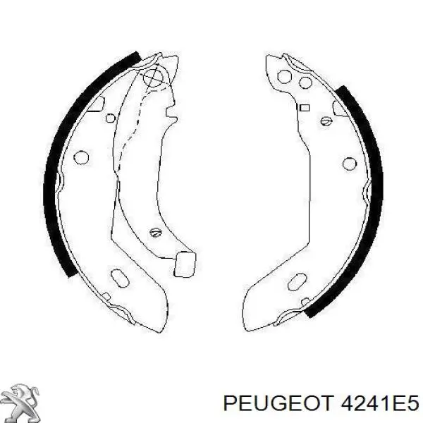 Колодки гальмові задні, барабанні Peugeot/Citroen 4241E5 ціна, від 14.78 USD