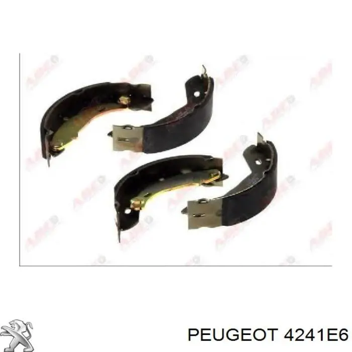 4241E6 Peugeot/Citroen Колодки гальмівні задні, барабанні