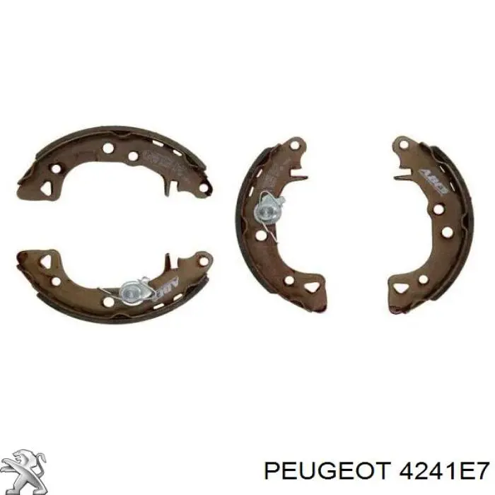4241E7 Peugeot/Citroen колодки гальмові задні, барабанні