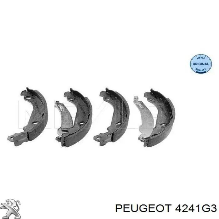4241G3 Peugeot/Citroen колодки гальмові задні, барабанні