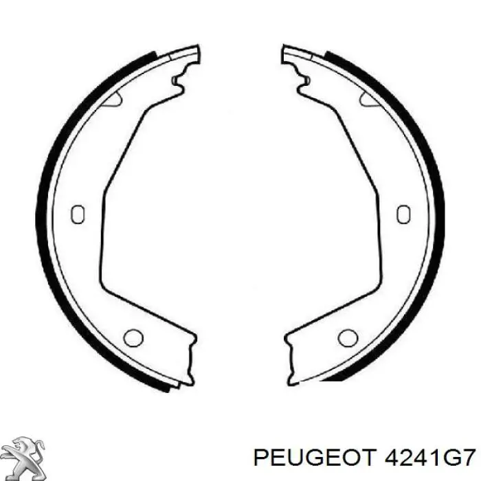 Купити 4241G7 Peugeot/Citroen Гальмівні колодки гальма стоянки