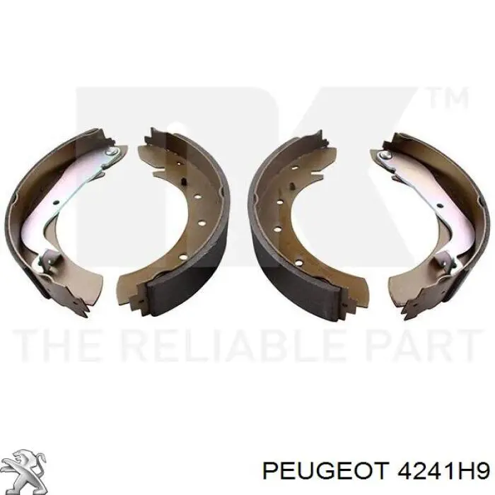 4241H9 Peugeot/Citroen колодки гальмові задні, барабанні