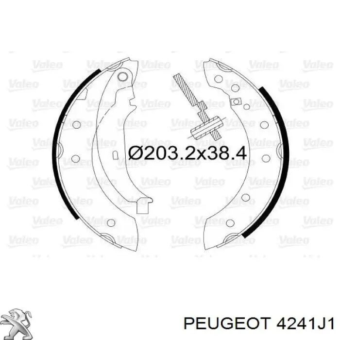 Колодки гальмові задні, барабанні Peugeot/Citroen 4241J1 ціна, від 18.48 USD
