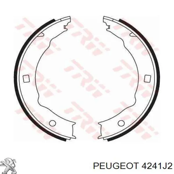 4241J2 Peugeot/Citroen Гальмівні колодки ручника
